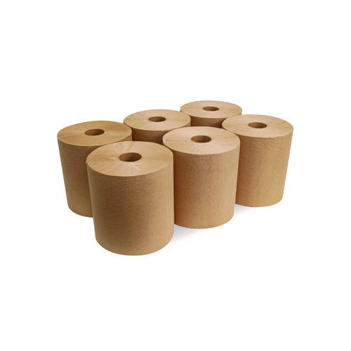 Boardwalk Green Universal Roll Towels, 1-Ply, 8" x 800 ft, Natural, 6 Rolls/Carton. Picture 3