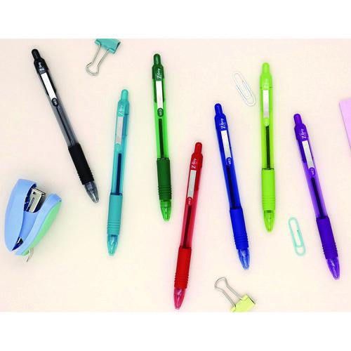 Z-Grip Ballpoint Pen, Retractable, Medium 1 mm, Assorted Artistic Ink Colors, Assorted Barrel Colors, 24/Pack. Picture 3