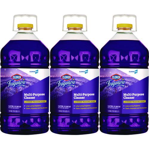 CloroxPro Fraganzia Multi-Purpose Cleaner Concentrate, Lavender Meadows Scent, 175 oz Bottle, 3/Carton. Picture 1