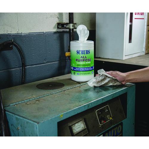 All Purpose Cleaning Wipes, 9 x 12, Citrus Scent, White, 80 Wipes/Canister, 6 Canisters/Carton. Picture 4