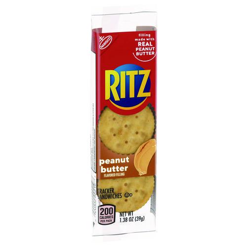 Ritz Peanut Butter Cracker Sandwiches, 1.38 oz, 8/Pack. Picture 2