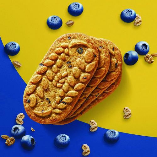 belVita Breakfast Biscuits, 1.76 oz Pack, Blueberry, 8 Packs/Box, 8 Boxes/Carton. Picture 5