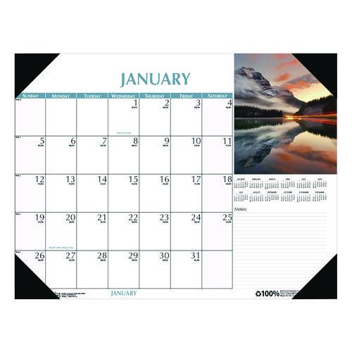 Earthscapes Scenic Desk Pad Calendar, Scenic Photos, 22 x 17, White Sheets, Black Binding/Corners,12-Month (Jan-Dec): 2024. Picture 2