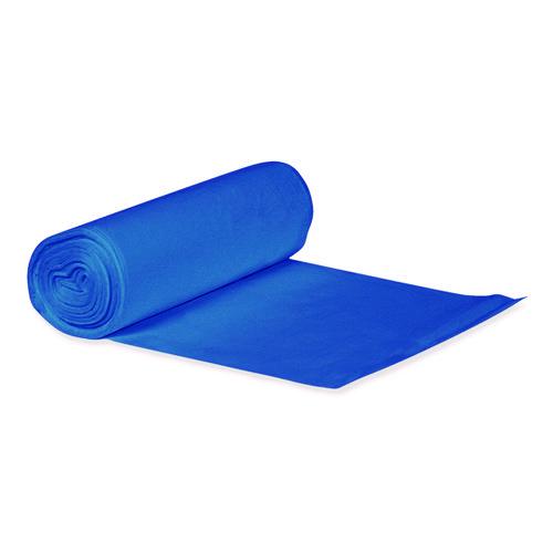 High-Density Waste Can Liners, 23 gal, 14 mic, 30 x 43, Blue, 25 Bags/Roll, 10 Rolls/Carton. Picture 3
