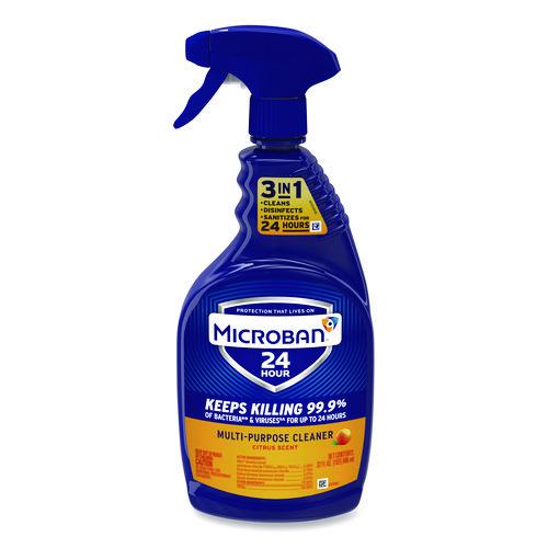 24-Hour Disinfectant Multipurpose Cleaner, Citrus, 32 oz Spray Bottle, 6/Carton. Picture 2