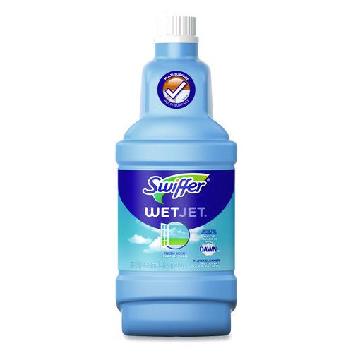WetJet System Cleaning-Solution Refill, Fresh Scent, 1.25 L Bottle, 4/Carton. Picture 2