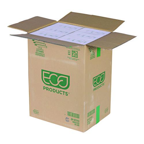 Wrapped Straw, 7.75", Green, Plastic, 9,600/Carton. Picture 3