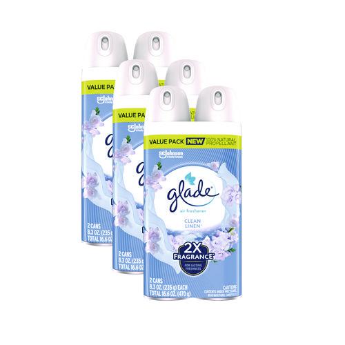 Air Freshener, Clean Linen Scent, 8.3 oz, 2/Pack, 3Packs/Carton. Picture 1