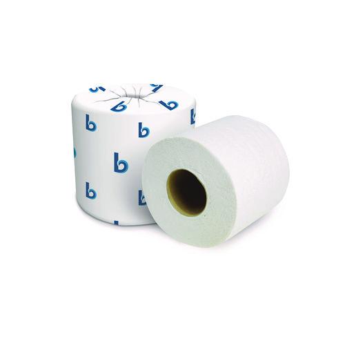 2-Ply Toilet Tissue, Septic Safe, White, 125 ft Roll Length, 500 Sheets/Roll, 96 Rolls/Carton. Picture 6