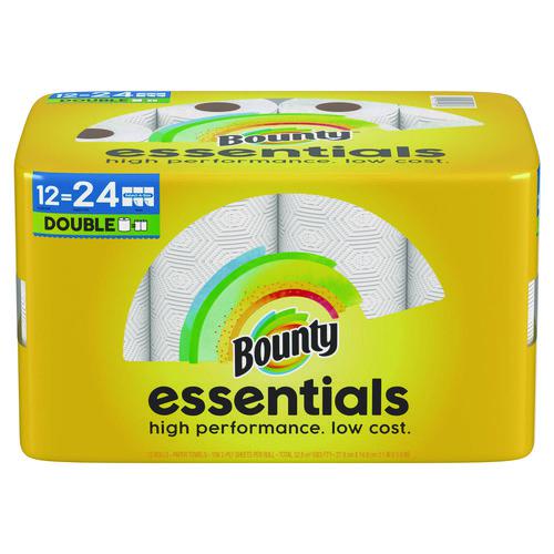 Essentials Select-A-Size Kitchen Roll Paper Towels, 2-Ply, 108 Sheets/Roll, 12 Rolls/Carton. Picture 2
