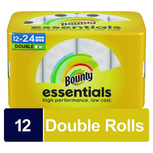 Essentials Select-A-Size Kitchen Roll Paper Towels, 2-Ply, 108 Sheets/Roll, 12 Rolls/Carton. Picture 3