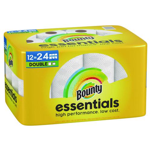 Essentials Select-A-Size Kitchen Roll Paper Towels, 2-Ply, 108 Sheets/Roll, 12 Rolls/Carton. Picture 4