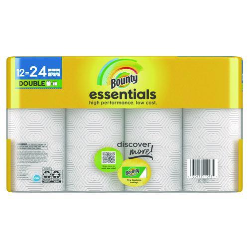 Essentials Select-A-Size Kitchen Roll Paper Towels, 2-Ply, 108 Sheets/Roll, 12 Rolls/Carton. Picture 5