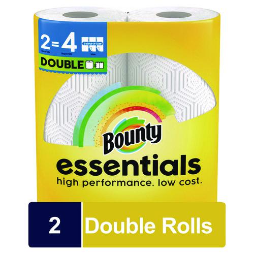 Essentials Select-A-Size Kitchen Roll Paper Towels, 2-Ply, White, 108 Sheets/Roll, 2/Pack, 8 Packs/Carton. Picture 2