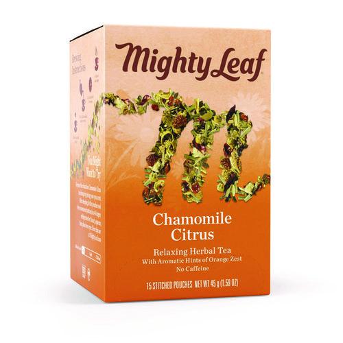 Whole Leaf Tea Pouches, Chamomile Citrus, 15/Box. Picture 1