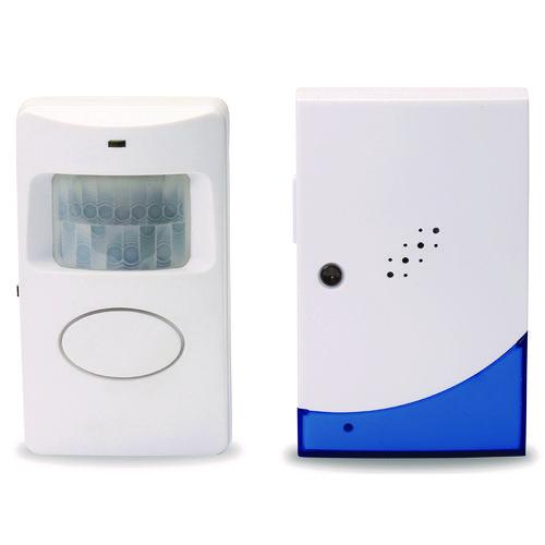 Visitor Arrival/Departure Chime, Battery Operated, White. Picture 1