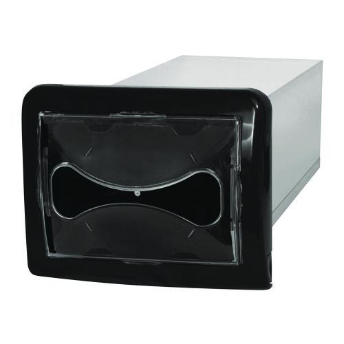 Tandem In-Counter Interfold Napkins Dispenser, 6.25 x 18 x 6.5, Black. Picture 4