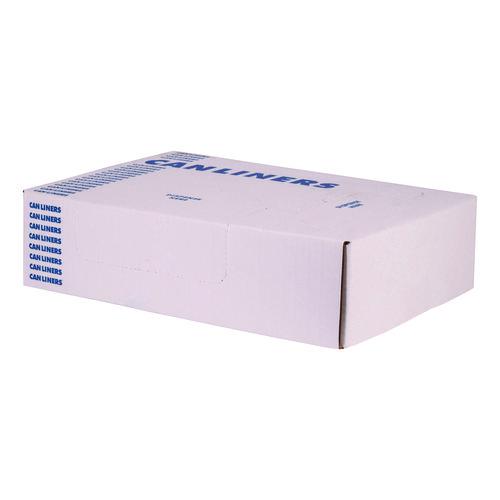 Linear Low-Density Can Liners, 16 gal, 0.7 mil, 24" x 32", Clear, 500/Carton. Picture 4