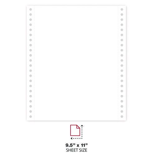Printout Paper, 2-Part, 15 lb Bond Weight, 9.5 x 11, White, 1,650/Carton. Picture 2