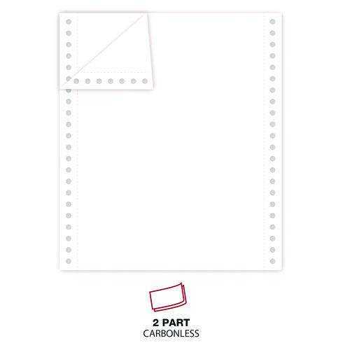 Printout Paper, 2-Part, 15 lb Bond Weight, 9.5 x 11, White, 1,650/Carton. Picture 3