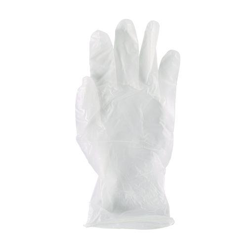 General Purpose Vinyl Gloves, Powder/Latex-Free, 2.6 mil, Large, Clear, 100/Box, 10 Boxes/Carton. Picture 4