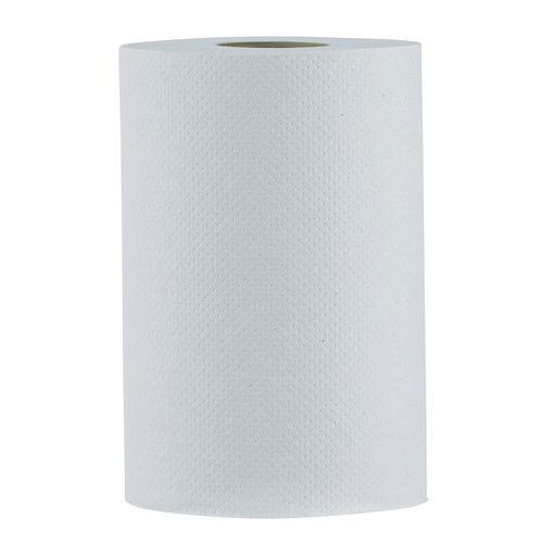 Hardwound Paper Towels, Nonperforated, 1-Ply, 8" x 350 ft, White, 12 Rolls/Carton. Picture 1