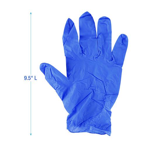 Disposable General-Purpose Nitrile Gloves, X-Large, Blue, 4 mil, 1,000/Carton. Picture 4