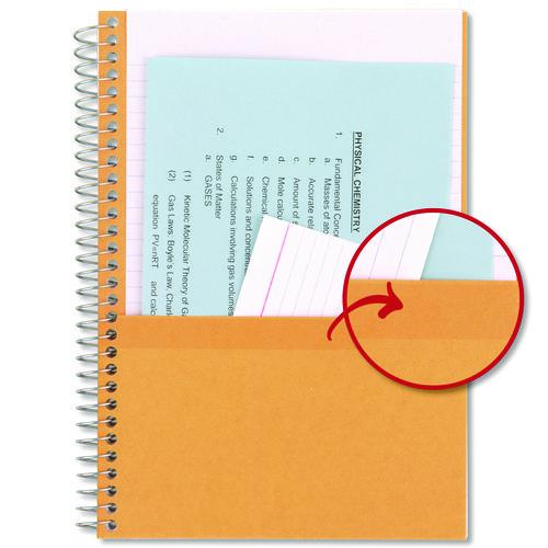 Wirebound Notebook, 2-Subject, Medium/College Rule, Randomly Assorted Cover Color, (80) 9.6 x 6 Sheets. Picture 3
