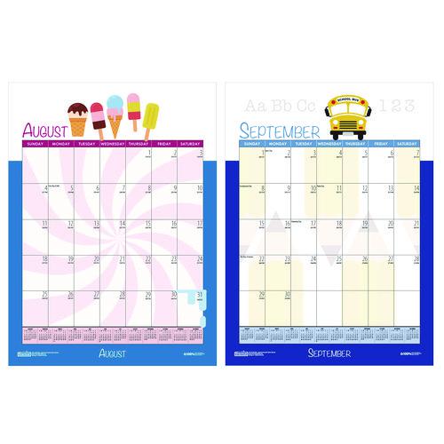 Academic Year Recycled Seasonal Wall Calendar, Illustrated Seasons Artwork, 12 x 16.5, 12-Month (July to June): 2024 to 2025. Picture 2