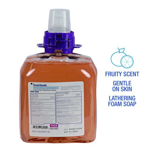 Foam Antibacterial Handwash, Fruity, 1,250 mL Refill, 4/Carton. Picture 6