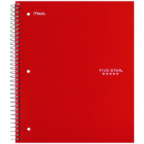Wirebound Notebook, 1-Subject, Wide/Legal Rule, Randomly Assorted Cover Color, (100) 10.5 x 9.18 Sheets. Picture 2