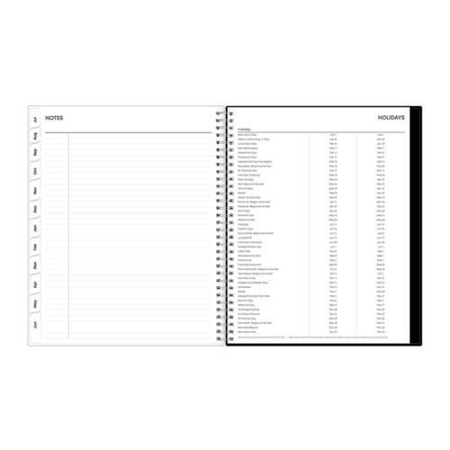 Analeis Create-Your-Own Cover Weekly/Monthly Planner, Floral, 11 x 8.5, White/Black/Coral, 12-Month (July to June): 2024-2025. Picture 7