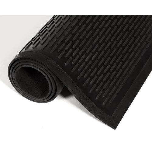 Crown-Tred Indoor/Outdoor Scraper Mat, Rubber, 35.5 x 59.5, Black. Picture 2