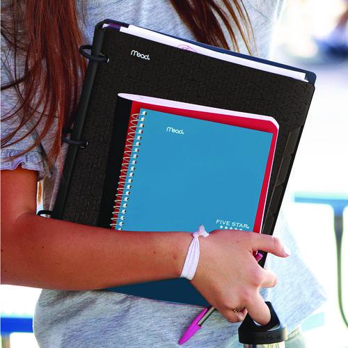 Wirebound Notebook, 2-Subject, Medium/College Rule, Assorted Cover Color, (80) 9.5 x 6.52 Sheets, 6/Pack. Picture 6