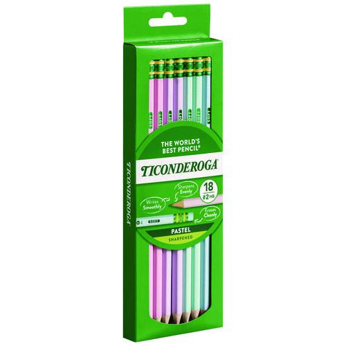 Pre-Sharpened Pencil, 2.2 mm, HB (#2), Black Lead, Pastel Assorted Barrel, 18/Pack. Picture 1