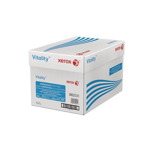 Vitality Multipurpose Print Paper, 92 Bright, 24 lb Bond Weight, 8.5 x 11, White, 500/Ream. Picture 2