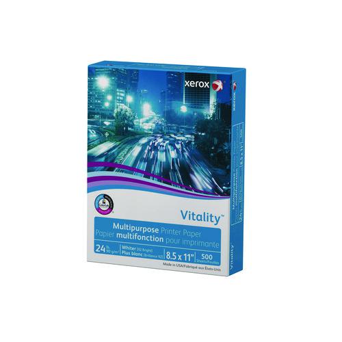Vitality Multipurpose Print Paper, 92 Bright, 24 lb Bond Weight, 8.5 x 11, White, 500/Ream. Picture 4