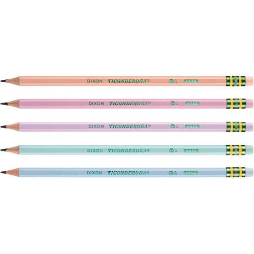 Pre-Sharpened Pencil, 2.2 mm, HB (#2), Black Lead, Pastel Assorted Barrel, 18/Pack. Picture 4
