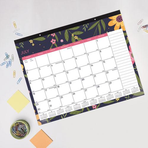 Academic 18-Month Desk Pad Calendar, 22 x 17, White/Multicolor Sheets, Black Headband, 18-Month (July to Dec): 2024 to 2025. Picture 7