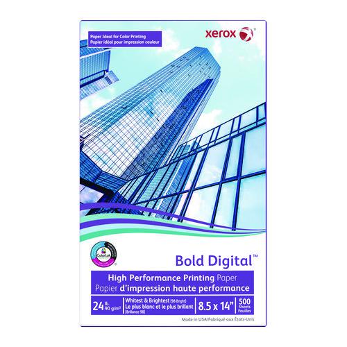 Bold Digital Printing Paper, 98 Bright, 24 lb Bond Weight, 8.5 x 14, White, 500 Sheets/Ream, 8 Reams/Carton. Picture 1