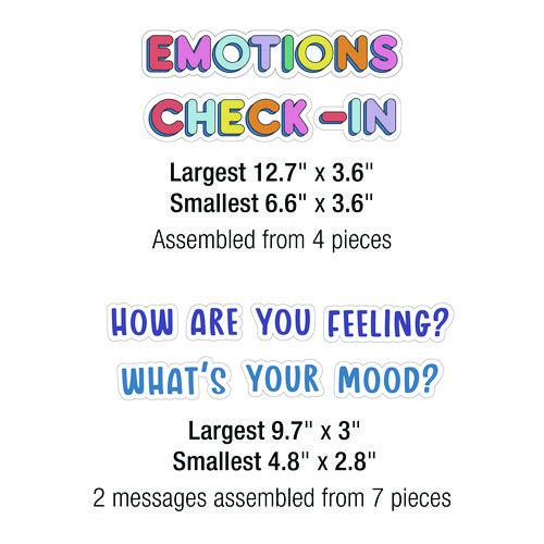 Curriculum Bulletin Board Sets, We Stick Together Emotions Check-In, 46 Pieces. Picture 3