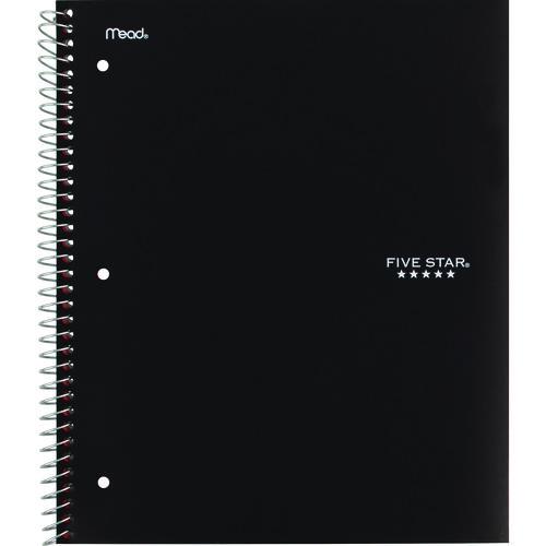 Wirebound Notebook, 5-Subject, Medium/College Rule, Assorted Cover Colors, (200) 11 x 8.5 Sheets, 2/Pack. Picture 1