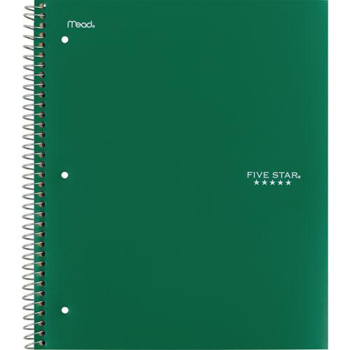 Wirebound Notebook, 5-Subject, Medium/College Rule, Assorted Cover Colors, (200) 11 x 8.5 Sheets, 2/Pack. Picture 9