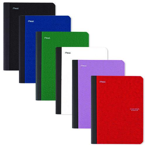 Composition Book, Medium/College Rule, Randomly Assorted Cover Color, (80) 9.75 x 7.5 Sheets. Picture 2