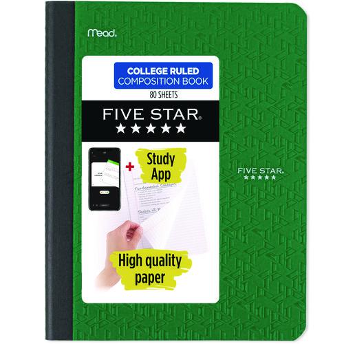 Composition Book, Medium/College Rule, Randomly Assorted Cover Color, (80) 9.75 x 7.5 Sheets. Picture 1