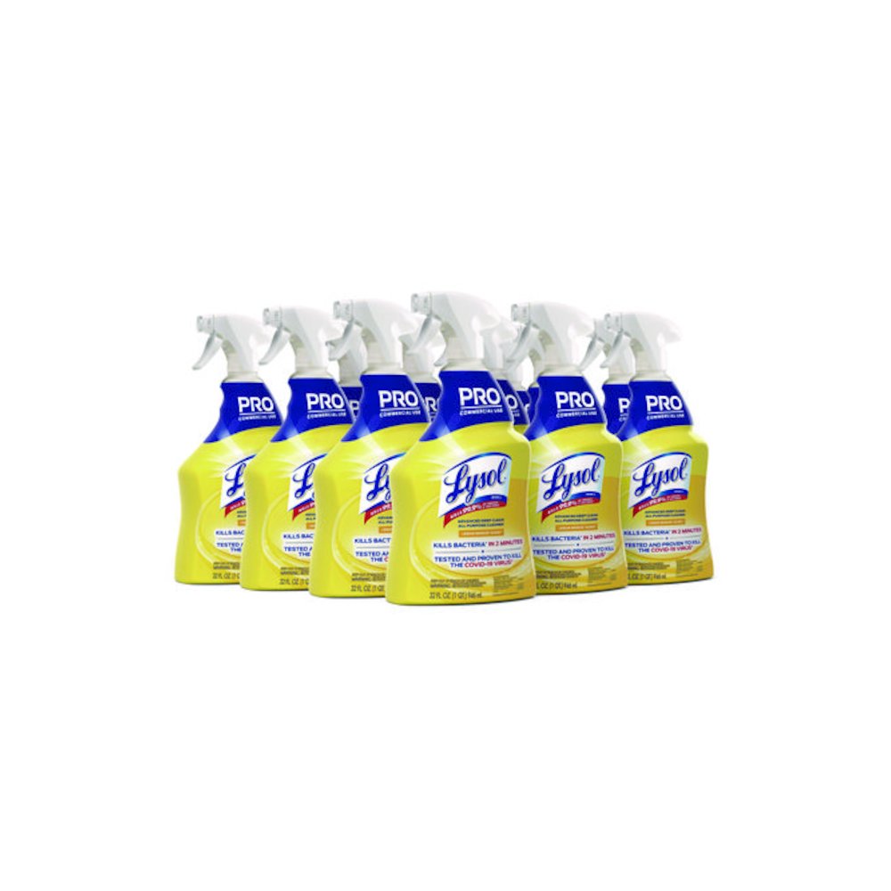 Advanced Deep Clean All Purpose Cleaner, Lemon Breeze, 32 oz Trigger Spray Bottle, 12/Carton. Picture 1