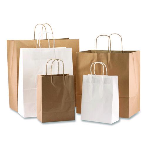 Kraft Paper Bags, 10" x 6" x 13", Kraft, 250/Carton. Picture 4