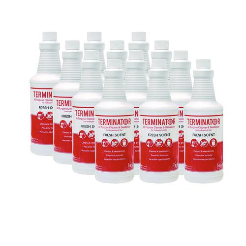 Terminator All-Purpose Cleaner/Deodorizer with (2) Trigger Sprayers, 32 oz Bottles, 12/Carton. Picture 1