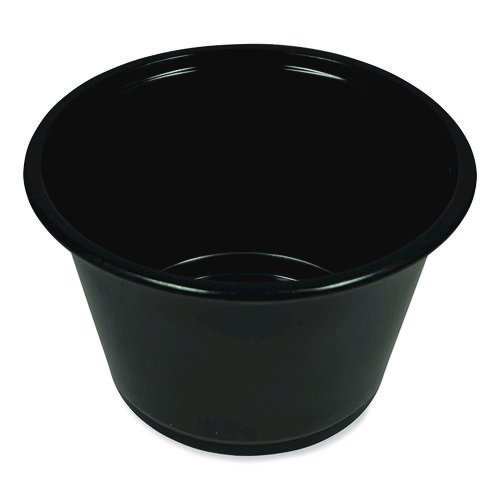 Souffle/Portion Cups, 4 oz, Black, 2,500/Carton. Picture 3