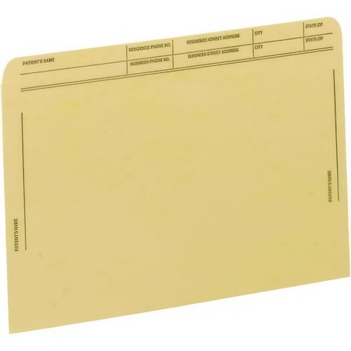 Patient File Pocket, Letter Size, Tan, 50/Box. Picture 1